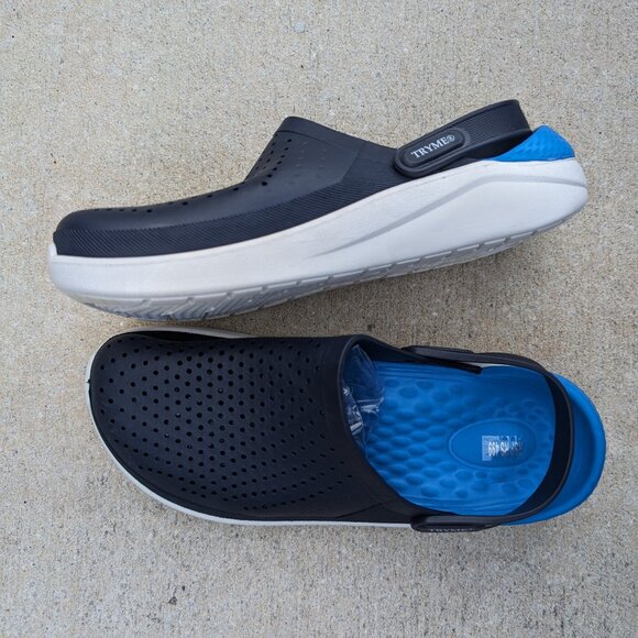 Unisex Classic Clogs Sandals with Back Strap Water Friendly Slipper(Red/Neon) - Picture 8 of 15